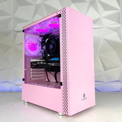 Gaming PC Pink Aurora AM4 - I Gaming Computer | Australia Wide Shipping | Buy now, Pay Later with Afterpay, Klarna, Zip, Latitude & Paypal
