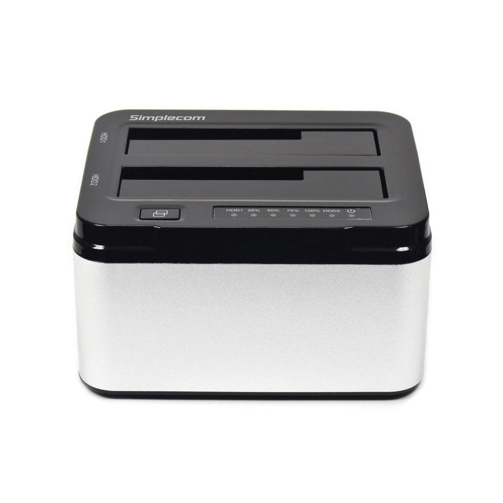 Simplecom SD322 Dual Bay USB 3.0 Aluminium Docking Station for 2.5" and 3.5" SATA HDD Black - I Gaming Computer | Australia Wide Shipping | Buy now, Pay Later with Afterpay, Klarna, Zip, Latitude & Paypal