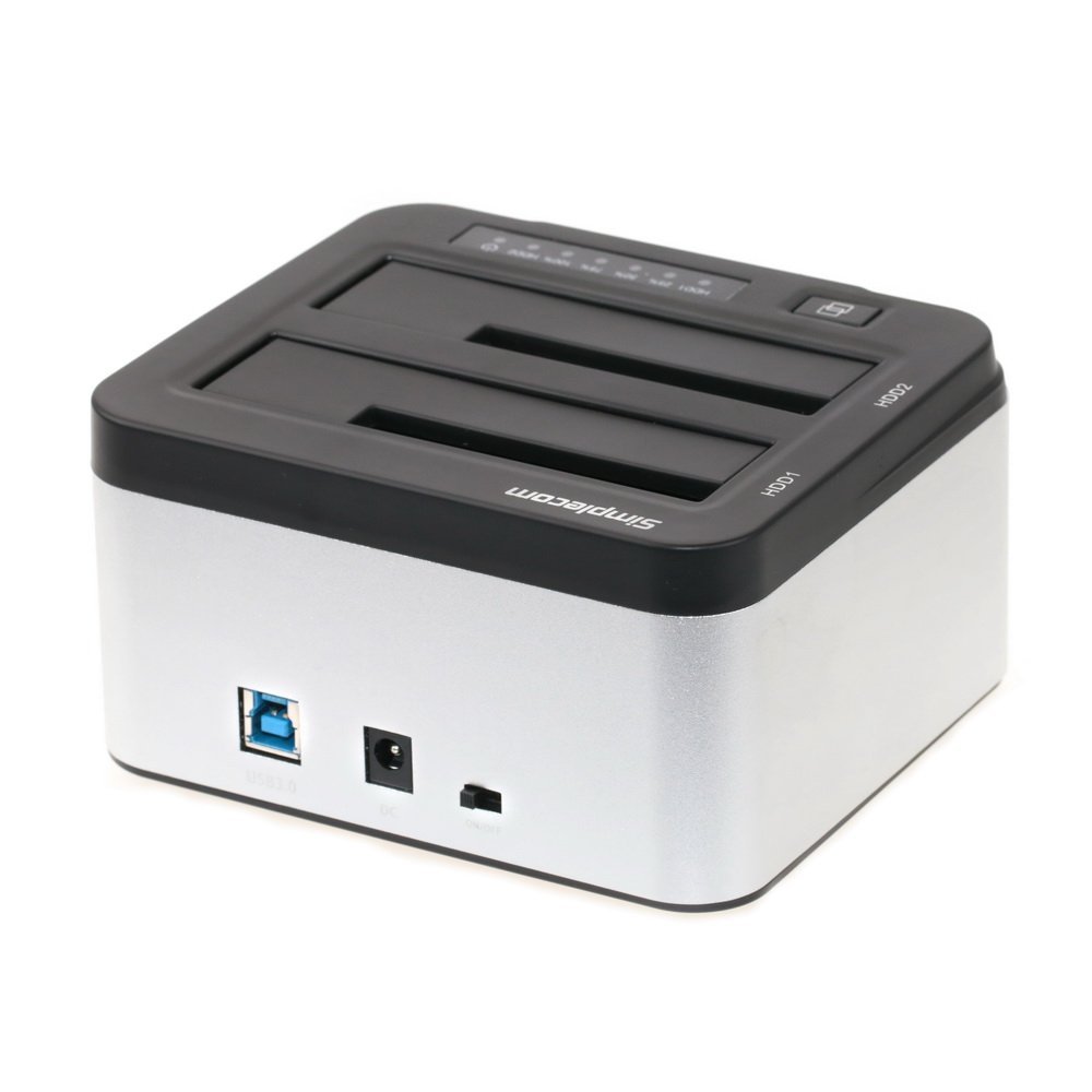 Simplecom SD322 Dual Bay USB 3.0 Aluminium Docking Station for 2.5" and 3.5" SATA HDD Black - I Gaming Computer | Australia Wide Shipping | Buy now, Pay Later with Afterpay, Klarna, Zip, Latitude & Paypal