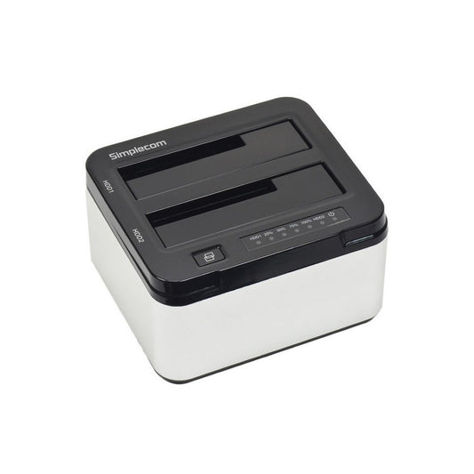 Simplecom SD322 Dual Bay USB 3.0 Aluminium Docking Station for 2.5" and 3.5" SATA HDD Black - I Gaming Computer | Australia Wide Shipping | Buy now, Pay Later with Afterpay, Klarna, Zip, Latitude & Paypal