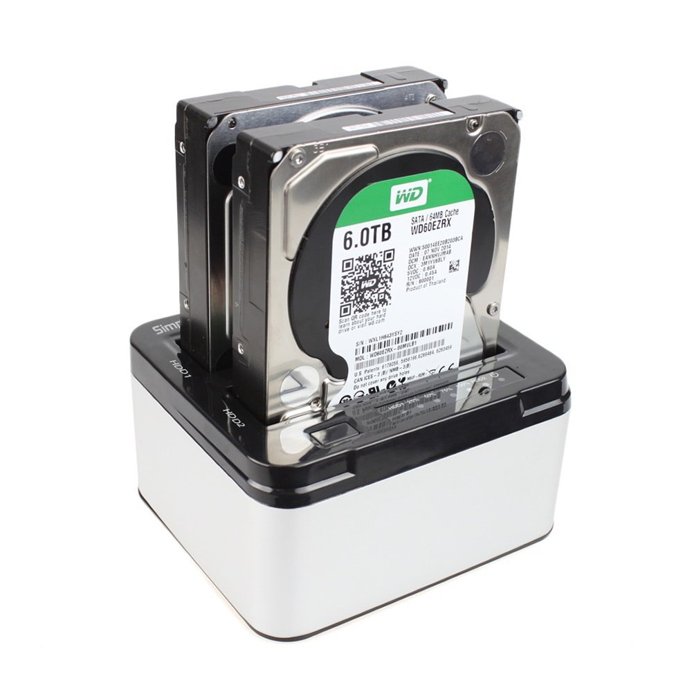Simplecom SD322 Dual Bay USB 3.0 Aluminium Docking Station for 2.5" and 3.5" SATA HDD Black - I Gaming Computer | Australia Wide Shipping | Buy now, Pay Later with Afterpay, Klarna, Zip, Latitude & Paypal