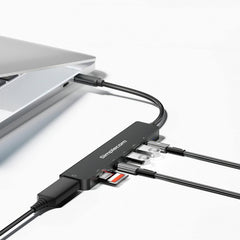 Simplecom CH547 USB-C 7-in-1 Multiport Adapter USB Hub HDMI Card Reader PD - I Gaming Computer | Australia Wide Shipping | Buy now, Pay Later with Afterpay, Klarna, Zip, Latitude & Paypal