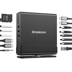 Simplecom CHT815 15-in-1 USB-C 4K Triple Display MST Docking Station with Dual HDMI DP - I Gaming Computer | Australia Wide Shipping | Buy now, Pay Later with Afterpay, Klarna, Zip, Latitude & Paypal