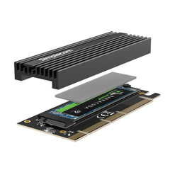 Simplecom EC415B NVMe M.2 SSD to PCIe x4 x8 x16 Expansion Card with Aluminium Heat Sink Black - I Gaming Computer | Australia Wide Shipping | Buy now, Pay Later with Afterpay, Klarna, Zip, Latitude & Paypal