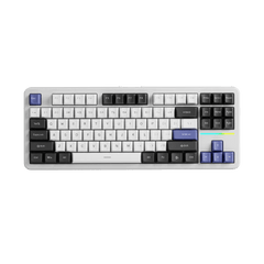 EWEADN X87 Blue - White Mechanical keyboard RGB Wired&Wireless (Coconut switch) - I Gaming Computer | Australia Wide Shipping | Buy now, Pay Later with Afterpay, Klarna, Zip, Latitude & Paypal