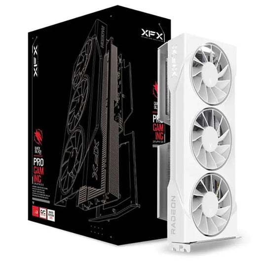 XFX Swift Radeon RX 9060 XT OC Triple Fan Gaming Edition 16GB Graphics Card - White - I Gaming Computer | Australia Wide Shipping | Buy now, Pay Later with Afterpay, Klarna, Zip, Latitude & Paypal