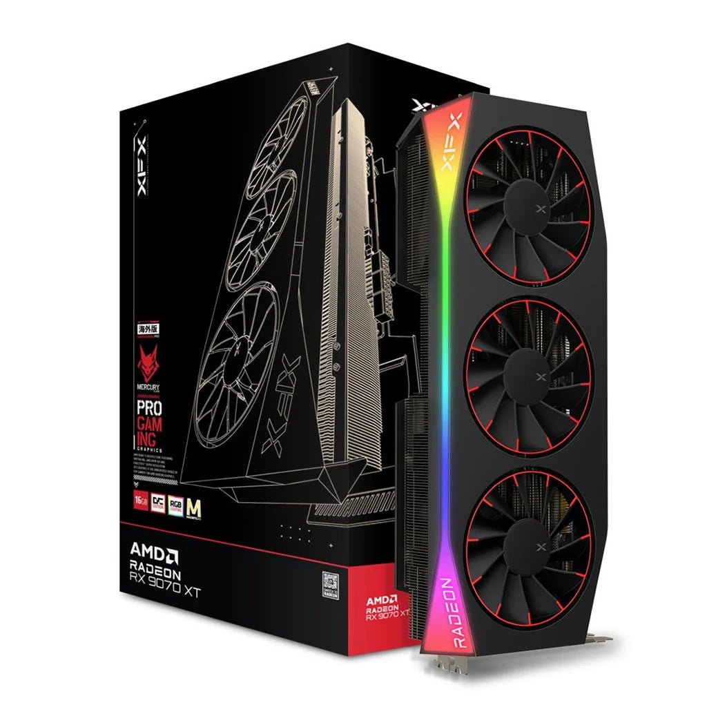 XFX Mercury Radeon RX 9070 XT OC Magnetic Air Edition 16GB GDDR6 - I Gaming Computer | Australia Wide Shipping | Buy now, Pay Later with Afterpay, Klarna, Zip, Latitude & Paypal