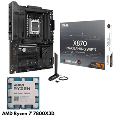 Bundle - Ryzen 7 7800X3D CPU + ASUS X870 MAX GAMING WIFI7 AM5 ATX Motherboard - I Gaming Computer | Australia Wide Shipping | Buy now, Pay Later with Afterpay, Klarna, Zip, Latitude & Paypal