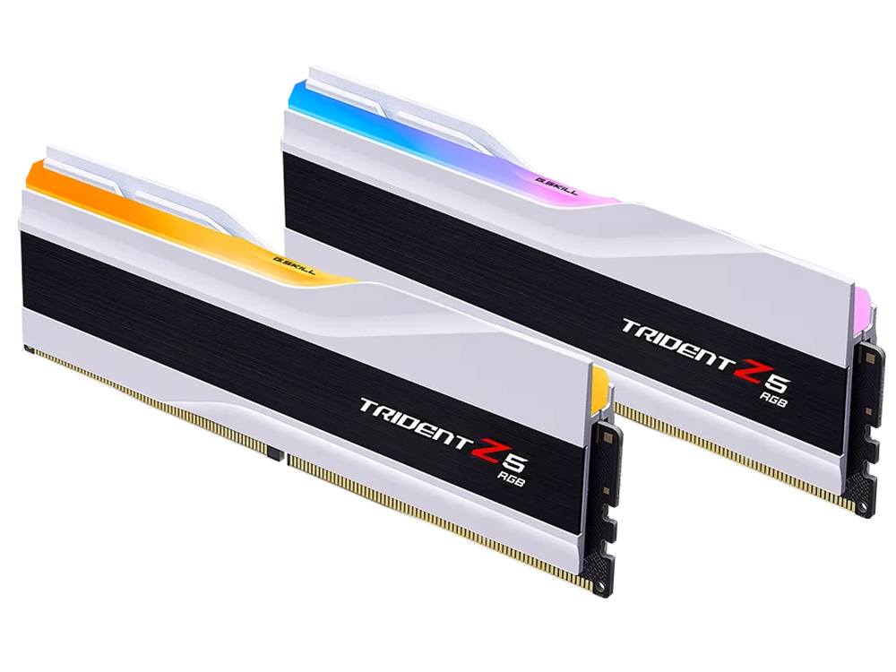 G.Skill Trident Z5 RGB 64GB (2x 32GB) DDR5 6000MHz CL36 Desktop Memory - White - I Gaming Computer | Australia Wide Shipping | Buy now, Pay Later with Afterpay, Klarna, Zip, Latitude & Paypal