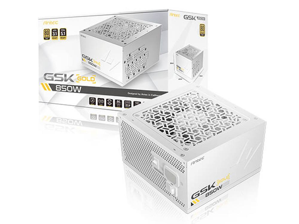 Antec GSK850 ATX3.1 PCIe5.1 850W 80+ Gold Modular Power Supply - White - I Gaming Computer | Australia Wide Shipping | Buy now, Pay Later with Afterpay, Klarna, Zip, Latitude & Paypal