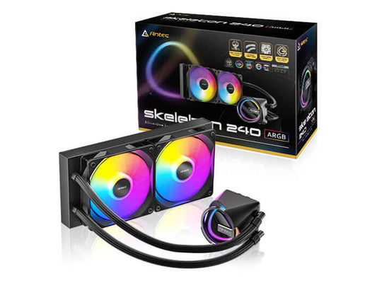 Antec Skeleton 240 ARGB All-In-One Liquid Cooler - Black - I Gaming Computer | Australia Wide Shipping | Buy now, Pay Later with Afterpay, Klarna, Zip, Latitude & Paypal