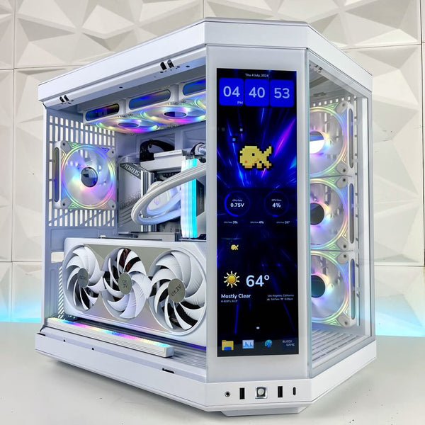 IGaming Intel Core i7/i9，Ultra 7/9 |RTX 40/50 Series,AMD 9070/9070 XT | Y70 Touch Pro White