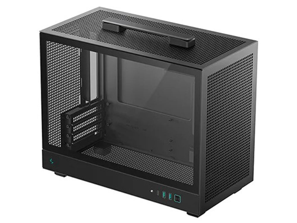 DeepCool CH160 PLUS Tempered Glass Side Panel Micro - ATX Case - Black - I Gaming Computer | Australia Wide Shipping | Buy now, Pay Later with Afterpay, Klarna, Zip, Latitude & Paypal