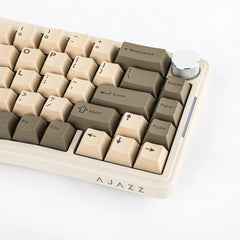 Ajazz AKS068Pro Retro Grey Mechanical keyboard RGB Wired&Wireless(Sea Salt switch) - I Gaming Computer | Australia Wide Shipping | Buy now, Pay Later with Afterpay, Klarna, Zip, Latitude & Paypal