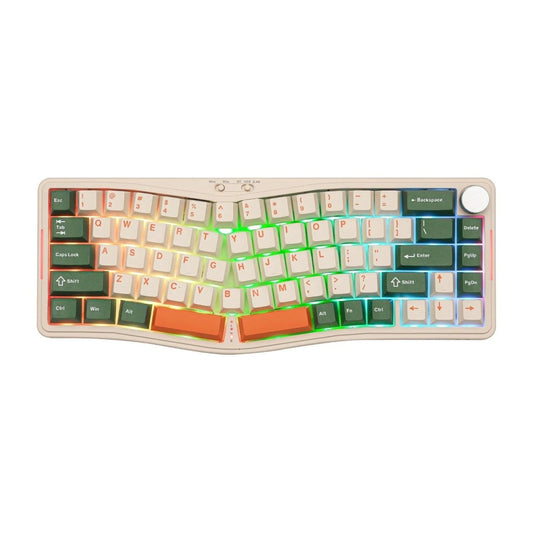 Ajazz AKS068Pro Orange Tree Mechanical keyboard RGB Wired&Wireless(Sea Salt switch) - I Gaming Computer | Australia Wide Shipping | Buy now, Pay Later with Afterpay, Klarna, Zip, Latitude & Paypal