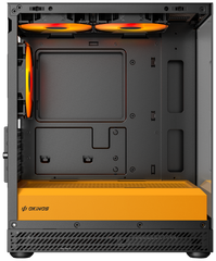 Okinos AQUA UNO Tempered Glass Mini Tower mATX Case - Canary