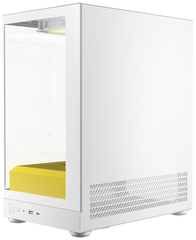 Okinos AQUA UNO Tempered Glass Mini Tower mATX Case - Yolk