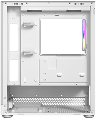 Okinos AQUA UNO Tempered Glass Mini Tower mATX Case - Polar