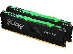 Kingston 32GB Kit (2x16GB) DDR4 Fury Beast RGB C16 3200MHz - Black - I Gaming Computer | Australia Wide Shipping | Buy now, Pay Later with Afterpay, Klarna, Zip, Latitude & Paypal