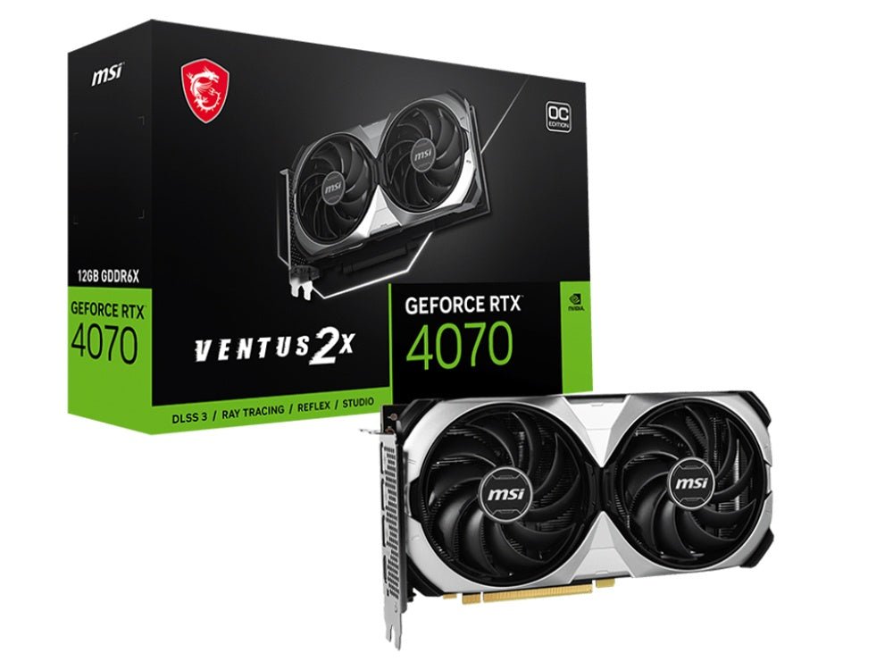 MSI GeForce RTX 4070 Ventus 2X OC 12GB GDDR6X - I Gaming Computer | Australia Wide Shipping | Buy now, Pay Later with Afterpay, Klarna, Zip, Latitude & Paypal