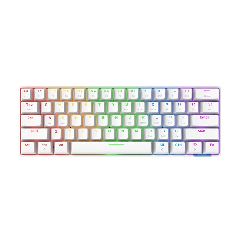 Ajazz STK61 White-Pudding Mechanical keyboard RGB (Red switch) - I Gaming Computer | Australia Wide Shipping | Buy now, Pay Later with Afterpay, Klarna, Zip, Latitude & Paypal