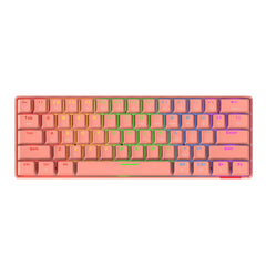 Ajazz STK61 pink Mechanical keyboard RGB (Red switch) - I Gaming Computer | Australia Wide Shipping | Buy now, Pay Later with Afterpay, Klarna, Zip, Latitude & Paypal