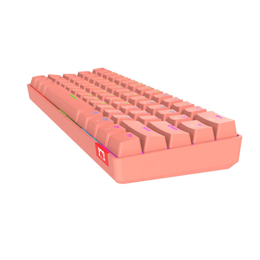 Ajazz STK61 pink Mechanical keyboard RGB (Red switch) - I Gaming Computer | Australia Wide Shipping | Buy now, Pay Later with Afterpay, Klarna, Zip, Latitude & Paypal