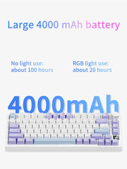 Ajazz AK820Pro Purple Mechanical keyboard RGB (Flyfish switch) - I Gaming Computer | Australia Wide Shipping | Buy now, Pay Later with Afterpay, Klarna, Zip, Latitude & Paypal