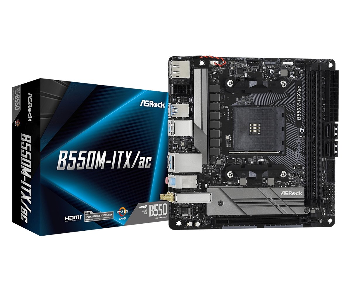 ASRock B550M-ITX/ac AM4 mITX Desktop Motherboard - I Gaming Computer | Australia Wide Shipping | Buy now, Pay Later with Afterpay, Klarna, Zip, Latitude & Paypal