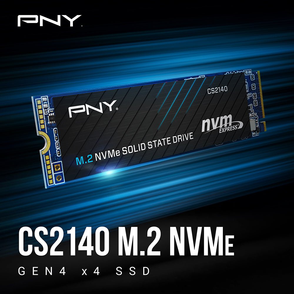 PNY CS2140 500GB M.2 NVMe Gen4 SSD - I Gaming Computer | Australia Wide Shipping | Buy now, Pay Later with Afterpay, Klarna, Zip, Latitude & Paypal