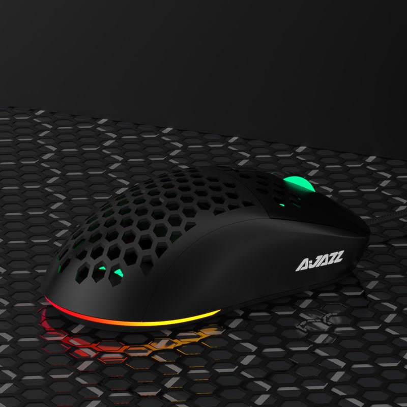 Ajazz AJ380 Black Gaming Mouse - I Gaming Computer | Australia Wide Shipping | Buy now, Pay Later with Afterpay, Klarna, Zip, Latitude & Paypal
