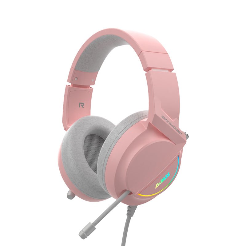 Ajazz AX365 Pink Wired Gaming Headset - I Gaming Computer | Australia Wide Shipping | Buy now, Pay Later with Afterpay, Klarna, Zip, Latitude & Paypal