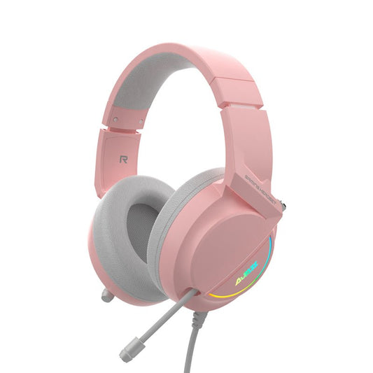 Ajazz AX365 Pink Wired Gaming Headset - I Gaming Computer | Australia Wide Shipping | Buy now, Pay Later with Afterpay, Klarna, Zip, Latitude & Paypal