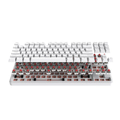 Ajazz K870T White Mechanical keyboard (Red switch) - I Gaming Computer | Australia Wide Shipping | Buy now, Pay Later with Afterpay, Klarna, Zip, Latitude & Paypal