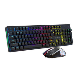 Ajazz Watchmen II black Mouse & Mechanical keyboard Combo Rainbow (Blue switch) - I Gaming Computer | Australia Wide Shipping | Buy now, Pay Later with Afterpay, Klarna, Zip, Latitude & Paypal