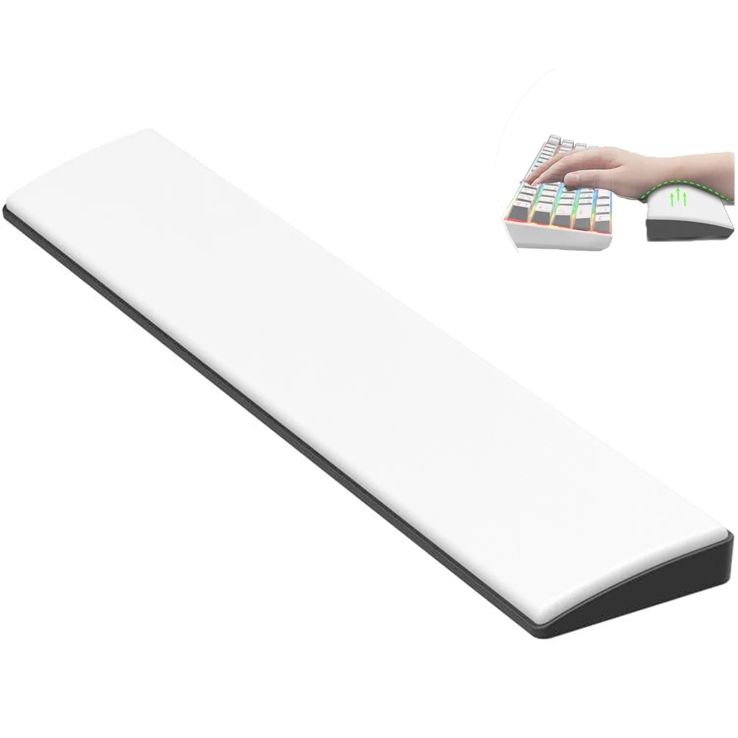 Ajazz Wrist pad white 104key - I Gaming Computer | Australia Wide Shipping | Buy now, Pay Later with Afterpay, Klarna, Zip, Latitude & Paypal
