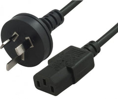 Astrotek AU Power Cable 2m - Male Wall 240v PC to Power Socket - I Gaming Computer | Australia Wide Shipping | Buy now, Pay Later with Afterpay, Klarna, Zip, Latitude & Paypal