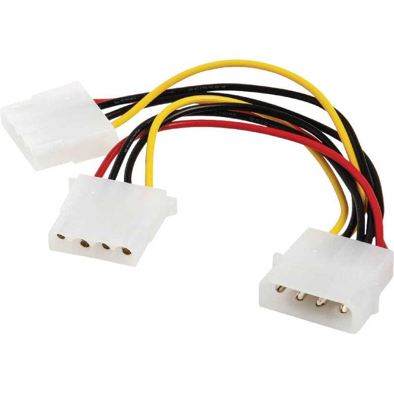 Astrotek Internal Power Molex Cable 20cm - 5.25" 4 pins Male to 2x 5.25" 4 pins Female 18AWG RoHS - I Gaming Computer | Australia Wide Shipping | Buy now, Pay Later with Afterpay, Klarna, Zip, Latitude & Paypal