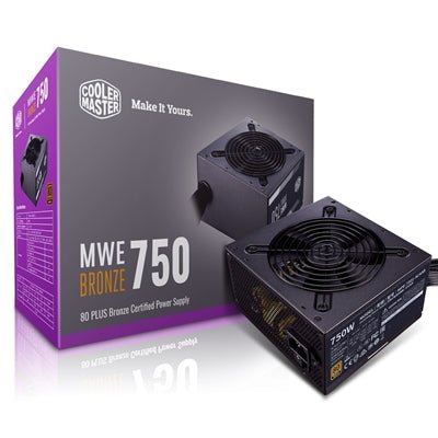 Cooler Master MWE Bronze v2 750W 80+plus Power Supply Unit - I Gaming Computer | Australia Wide Shipping | Buy now, Pay Later with Afterpay, Klarna, Zip, Latitude & Paypal