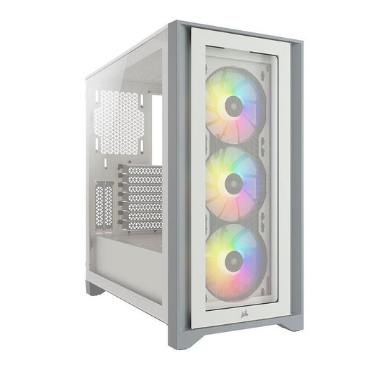 Corsair iCue 4000X RGB White Case Tempered Glass Side Panel - I Gaming Computer | Australia Wide Shipping | Buy now, Pay Later with Afterpay, Klarna, Zip, Latitude & Paypal