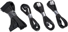 EZDIY-FAB PSU Black Cable Extension Sleeved Cable: 1*24Pin + 1*(4+4)Pin + 2*(2+6)Pin - I Gaming Computer | Australia Wide Shipping | Buy now, Pay Later with Afterpay, Klarna, Zip, Latitude & Paypal
