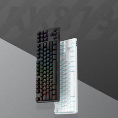 Ajazz AK873 Black Mechanical keyboard RGB (Blue switch) - I Gaming Computer | Australia Wide Shipping | Buy now, Pay Later with Afterpay, Klarna, Zip, Latitude & Paypal