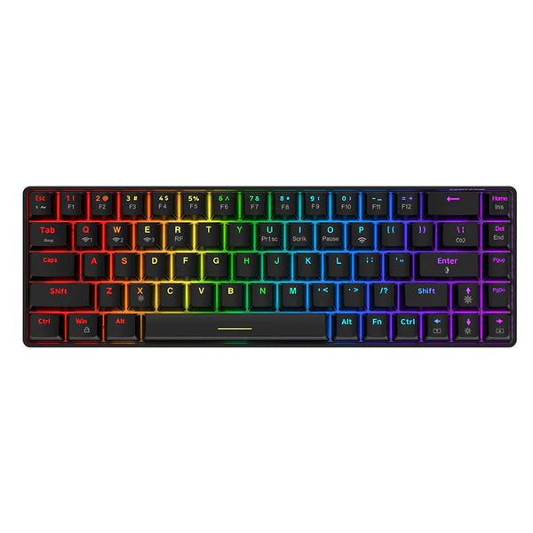 Ajazz K685T Black Mechanical keyboard RGB Wired & Wireless (Red switch) - I Gaming Computer | Australia Wide Shipping | Buy now, Pay Later with Afterpay, Klarna, Zip, Latitude & Paypal