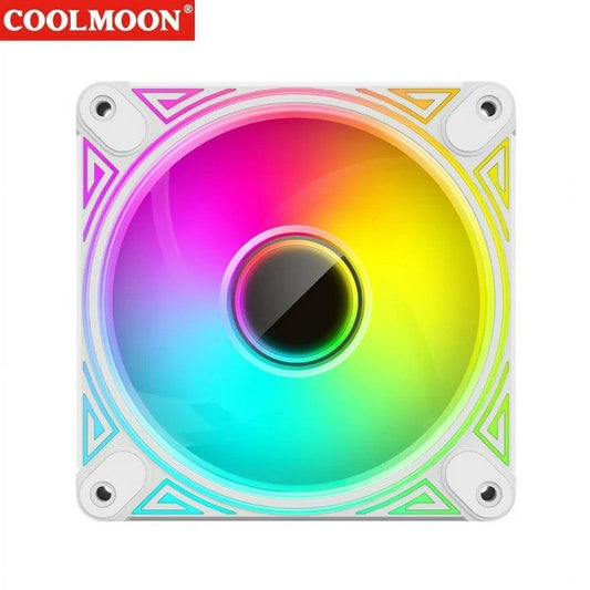COOLMOON ARGB Dragon Mirror 120mm PWM fan Reverse white - I Gaming Computer | Australia Wide Shipping | Buy now, Pay Later with Afterpay, Klarna, Zip, Latitude & Paypal