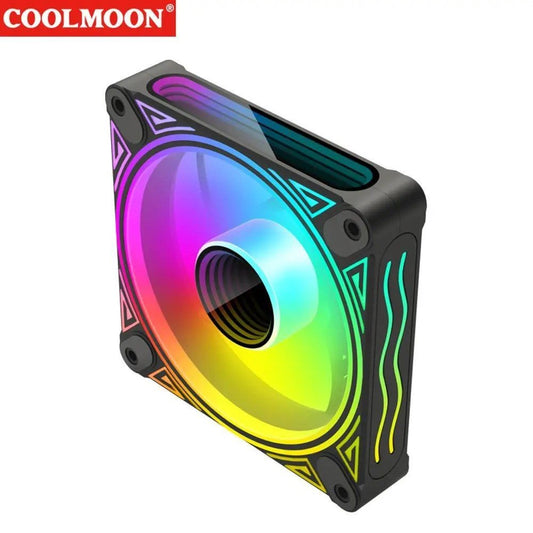 COOLMOON ARGB Dragon Mirror 120mm PWM fan Reverse black - I Gaming Computer | Australia Wide Shipping | Buy now, Pay Later with Afterpay, Klarna, Zip, Latitude & Paypal