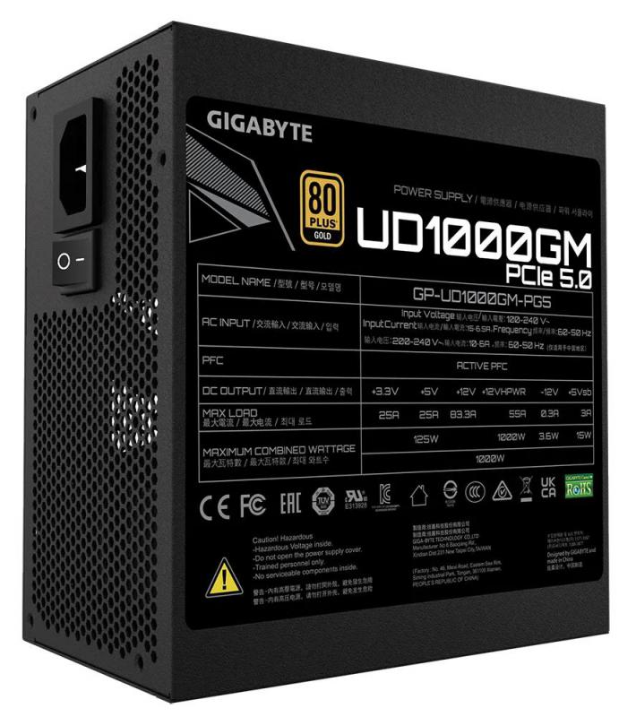 Gigabyte UD1000GM PCIE Gen 5 Gold Fully Modular 1000w Power Supply - I Gaming Computer | Australia Wide Shipping | Buy now, Pay Later with Afterpay, Klarna, Zip, Latitude & Paypal
