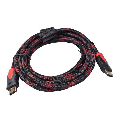 HDTV Cable HDMI to HDMI Black and Red 1.5M (Sleeved Braided) - I Gaming Computer | Australia Wide Shipping | Buy now, Pay Later with Afterpay, Klarna, Zip, Latitude & Paypal