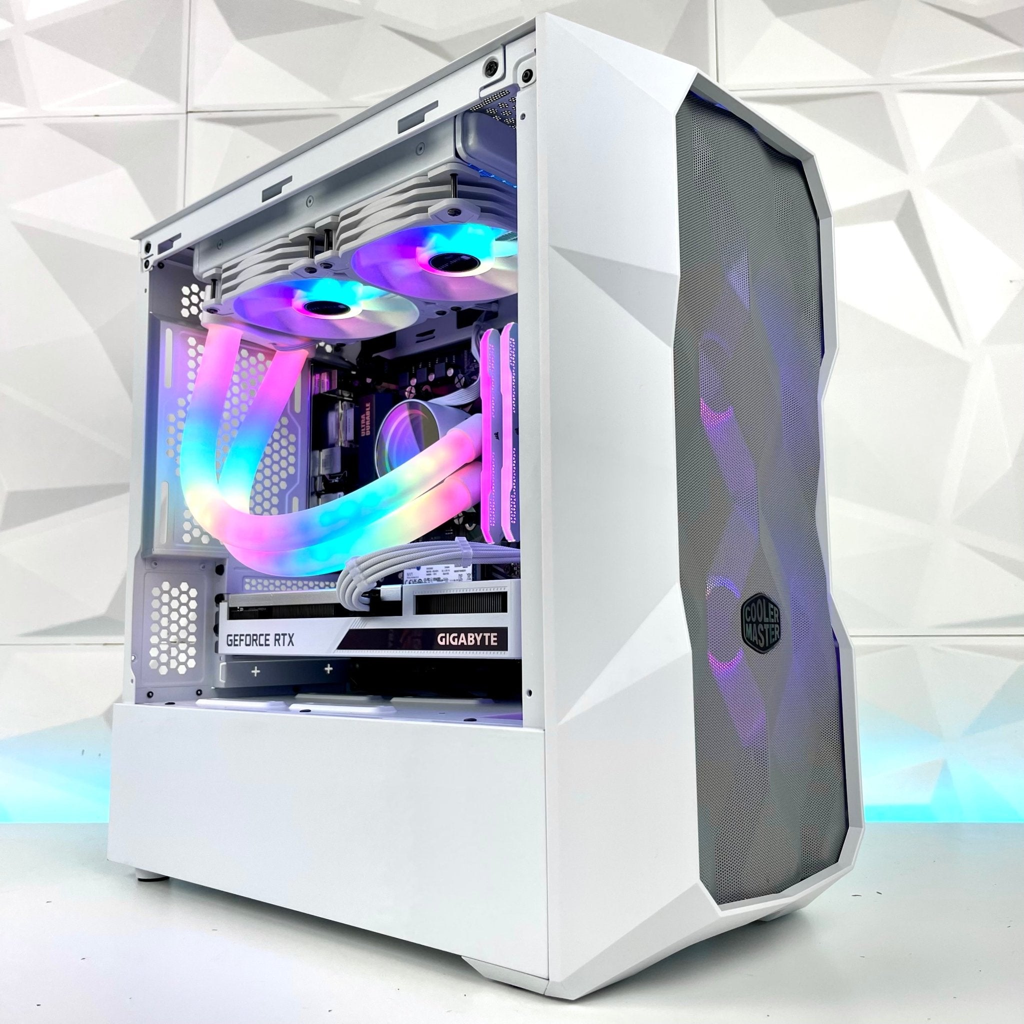 I Gaming Computer | Intel Core i5 12400F | RTX 4060/4060 Ti | CM TD300 Crystal White - I Gaming Computer | Australia Wide Shipping | Buy now, Pay Later with Afterpay, Klarna, Zip, Latitude & Paypal