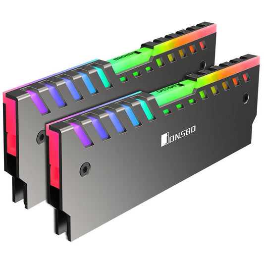 Jonsbo Double Silver Color Memory Heatsink NC-2 Rainbow Lighting Version - I Gaming Computer | Australia Wide Shipping | Buy now, Pay Later with Afterpay, Klarna, Zip, Latitude & Paypal