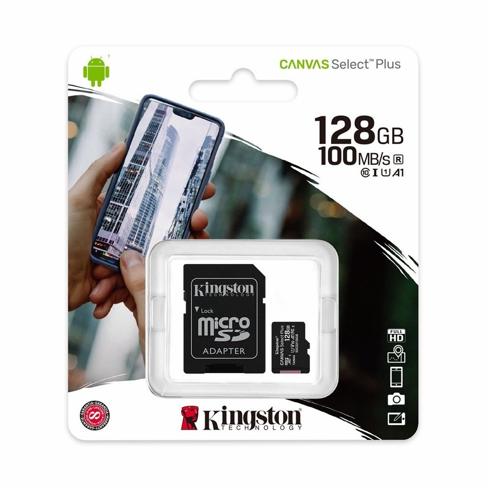 Kingston 128GB Micro SD Card + SD Adapter - I Gaming Computer | Australia Wide Shipping | Buy now, Pay Later with Afterpay, Klarna, Zip, Latitude & Paypal